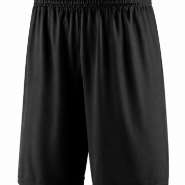 Black Relaxed Fit Athletic Shorts