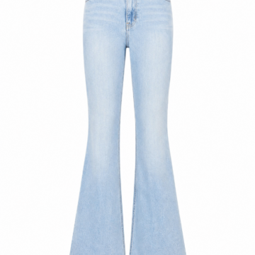 Light Wash High-Rise Flared Jeans