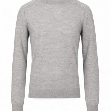 Heather Grey Raglan Sleeve Pullover - Regular Fit